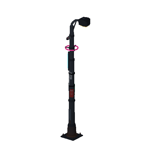 Low-poly Props 3D model: Neon Lamppost