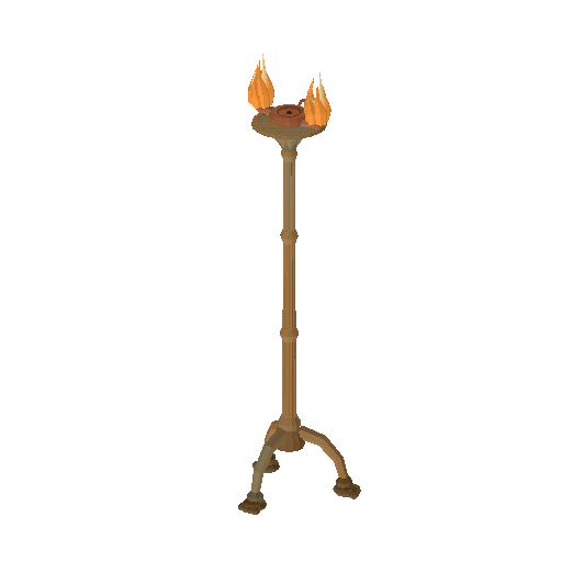 Low-poly Props 3D model: Oil Lamp Stand