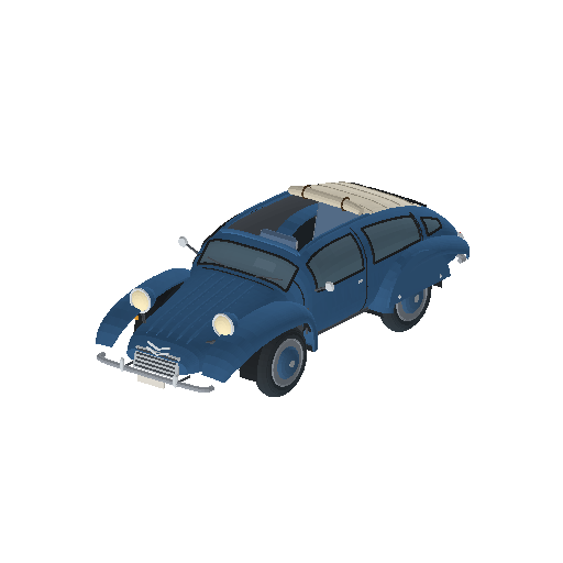 Low-poly Vehicles 3D model: Paris Car 01