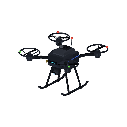 Low-poly Theme-Special 3D model: Patrol Drone