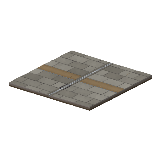 Low-poly Terrain 3D model: Smooth Paving Tile