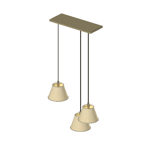 Low-poly Interiors 3D model: Pendant Cluster