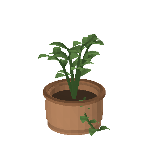 Low-poly Interiors 3D model: Plant Potted