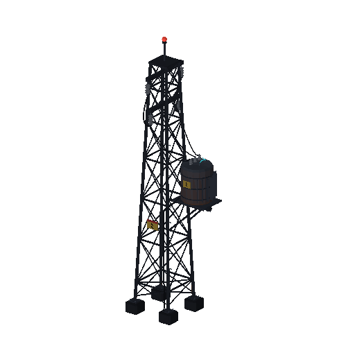 Low-poly Theme-Special 3D model: Power Pylon