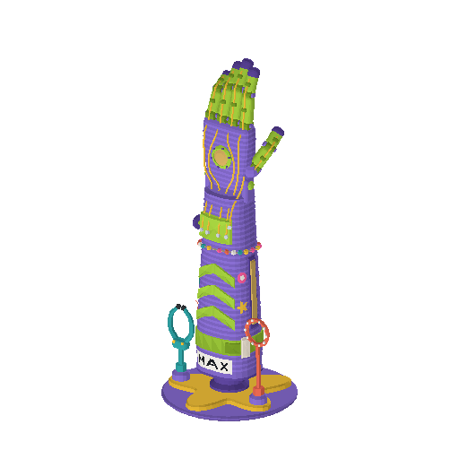 Low-poly Assistive Devices 3D model: Child's Prosthetic Arm