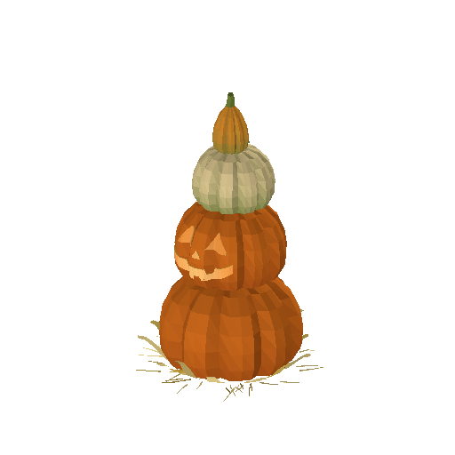 Low-poly Theme-Special 3D model: Pumpkin Totem