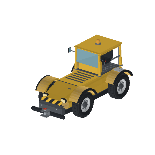 Low-poly Vehicles 3D model: Pushback Tug