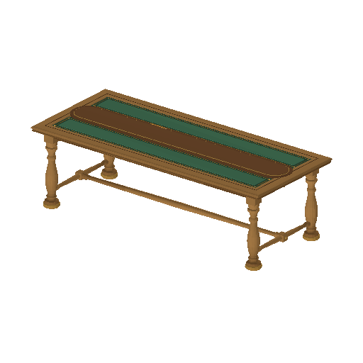 Low-poly Interiors 3D model: Reading Table