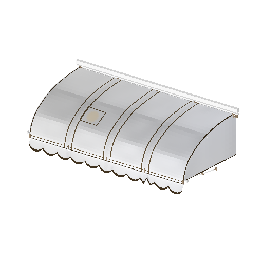 Low-poly Signage 3D model: Realistic Awning Canopy 01