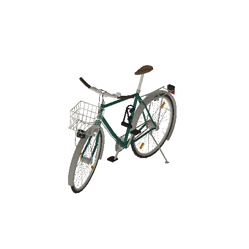 Low-poly Vehicles 3D model: Realistic Bicycle 01