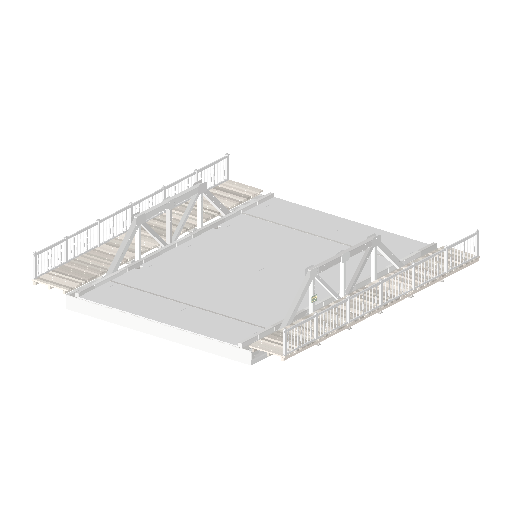 Low-poly Roads 3D model: Realistic Bridge Span 01