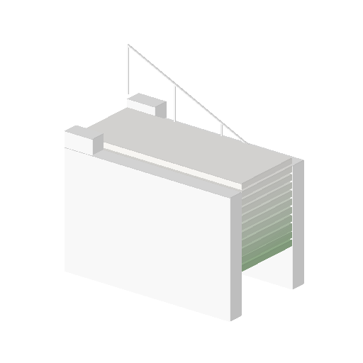 Low-poly Water 3D model: Realistic Canal Steps 01