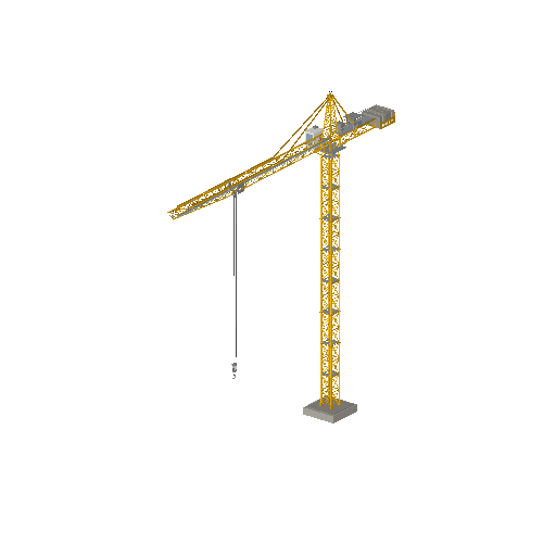 Low-poly Props 3D model: Realistic Crane Tower 01