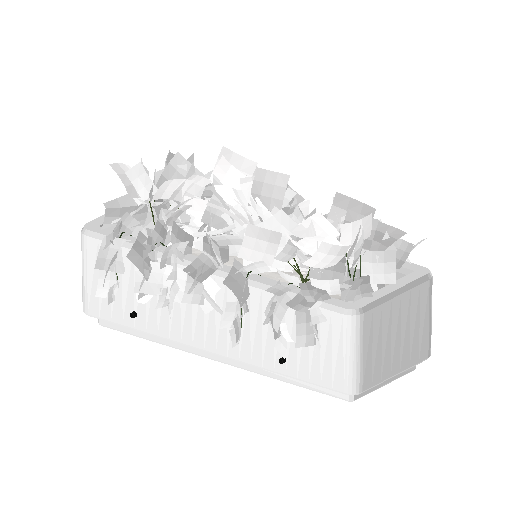 Low-poly Nature 3D model: Realistic Flower Planter 01