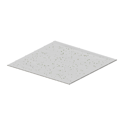 Low-poly Terrain 3D model: Realistic Grass Verge 01
