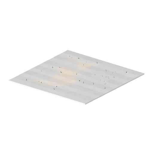 Low-poly Terrain 3D model: Realistic Park Lawn 01