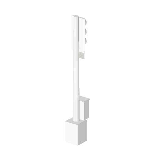 Low-poly Street Furniture 3D model: Realistic Rail Signal 01