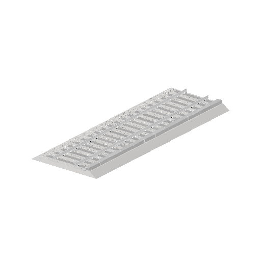 Low-poly Roads 3D model: Realistic Rail Track Straight 01