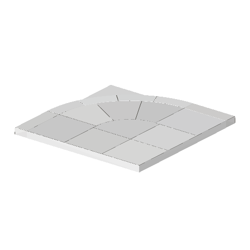 Low-poly Roads 3D model: Realistic Sidewalk Corner 01