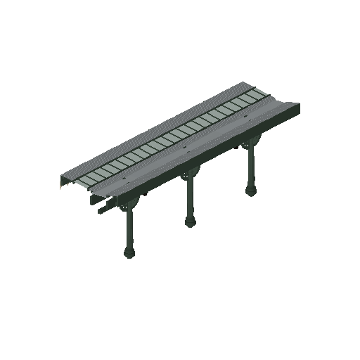 Low-poly Props 3D model: Realistic Station Canopy 01