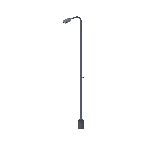 Low-poly Street Furniture 3D model: Realistic Street Lamp 01