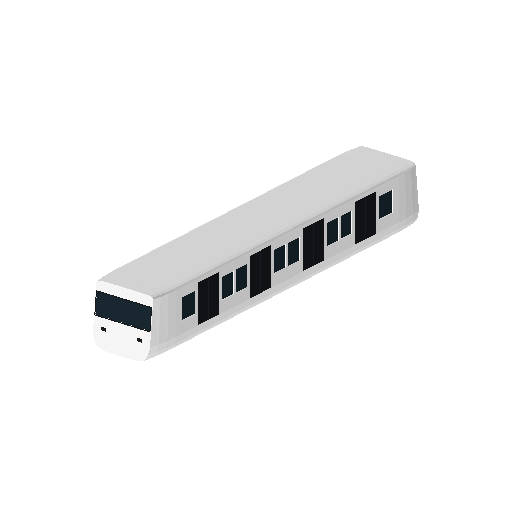 Low-poly Vehicles 3D model: Realistic Subway Car 01