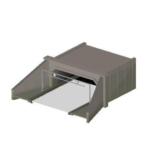 Low-poly Roads 3D model: Realistic Tunnel Portal 01