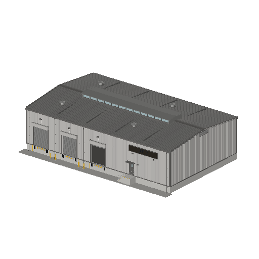 Low-poly Towers & Civic 3D model: Realistic Warehouse 01