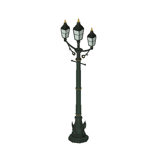 Low-poly Street Furniture 3D model: Reverbere 01