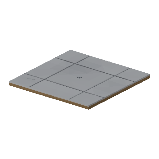 Low-poly Roads 3D model: Road Apron Tile