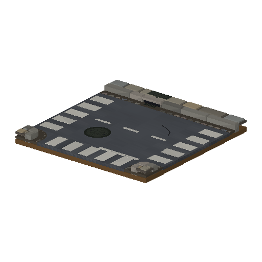 Low-poly Roads 3D model: Road Boulevard T 01