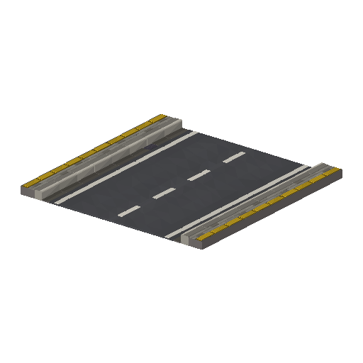 Low-poly Roads 3D model: Accessible Straight Road