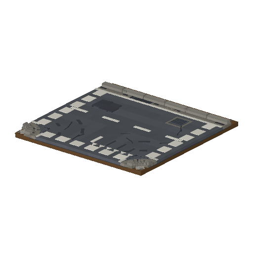 Low-poly Roads 3D model: Road T 01