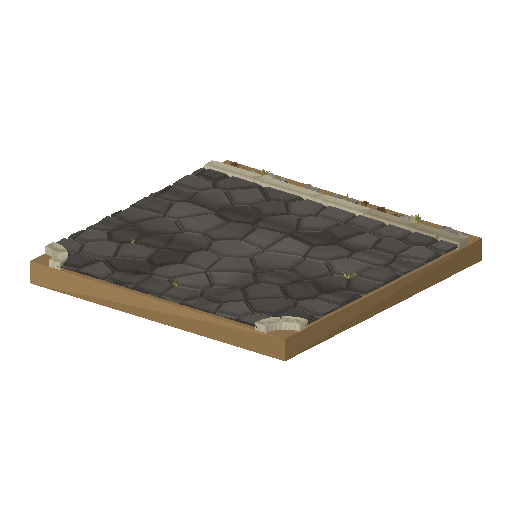 Low-poly Roads 3D model: Road Via T