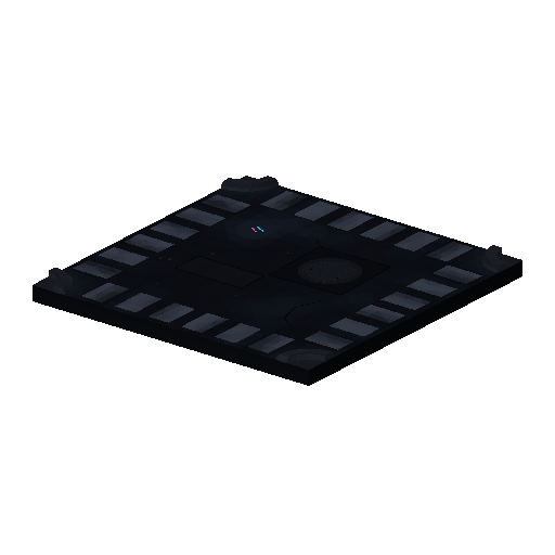 Low-poly Roads 3D model: Road Wet 4way