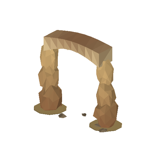 Low-poly Rocks 3D model: Rock Arch