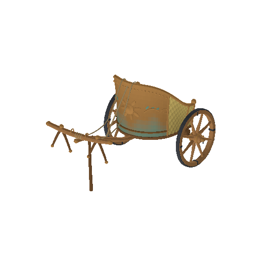 Low-poly Vehicles 3D model: Roman Chariot