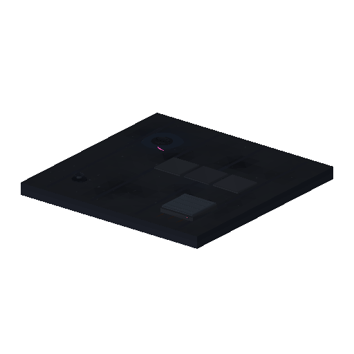 Low-poly Terrain 3D model: Rooftop Deck Tile