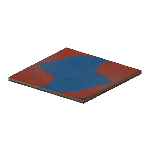 Low-poly Terrain 3D model: Rubber Safety Surface Tile