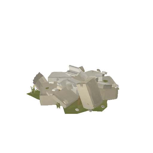 Low-poly Rocks 3D model: Rubble Pile