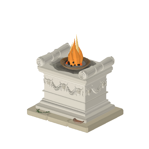 Low-poly Props 3D model: Sacrificial Altar