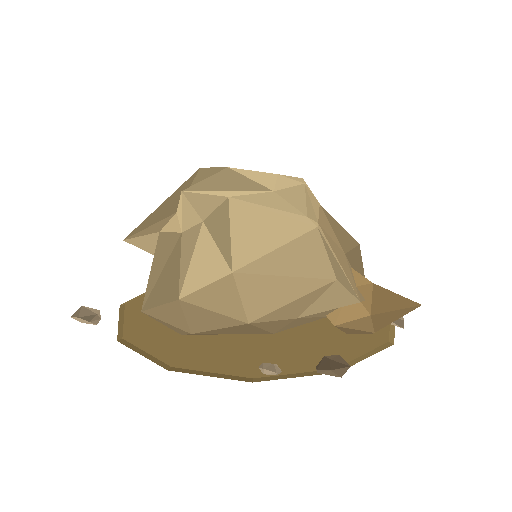 Low-poly Rocks 3D model: Sandstone Boulder
