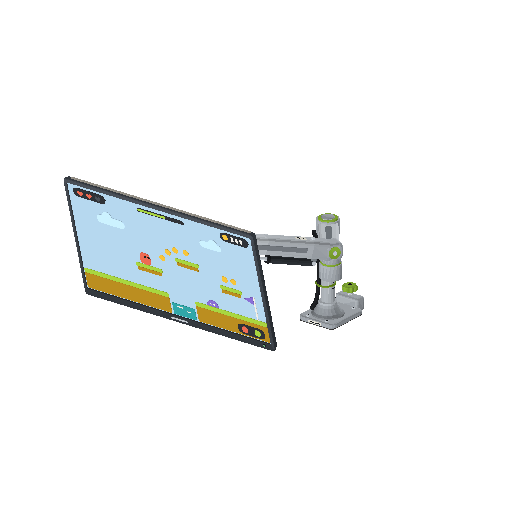 Low-poly Inclusive Play & Gaming 3D model: Screen Mount Arm