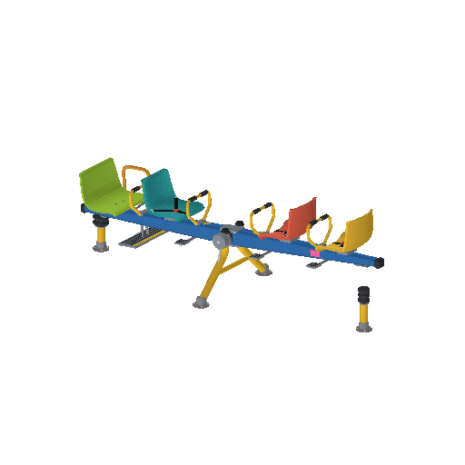 Low-poly Inclusive Play & Gaming 3D model: Inclusive Seesaw