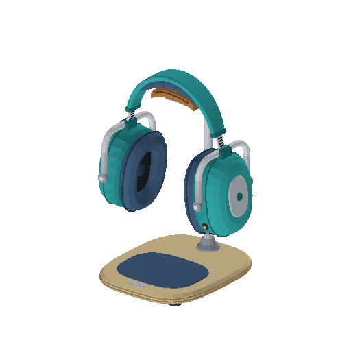 Low-poly Assistive Devices 3D model: Noise-Reducing Headphones