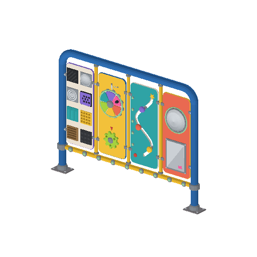 Low-poly Inclusive Play & Gaming 3D model: Sensory Play Panel Wall