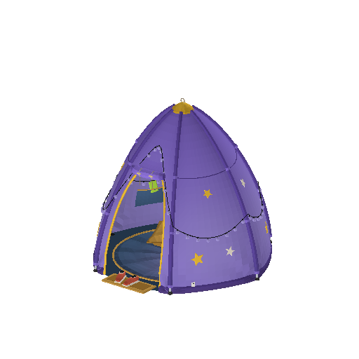 Low-poly Assistive Devices 3D model: Sensory Tent Pod