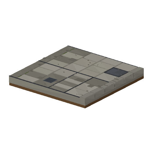 Low-poly Roads 3D model: Sidewalk 01