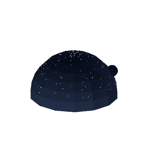 Low-poly Sky 3D model: Sky Starry Night Dome 01