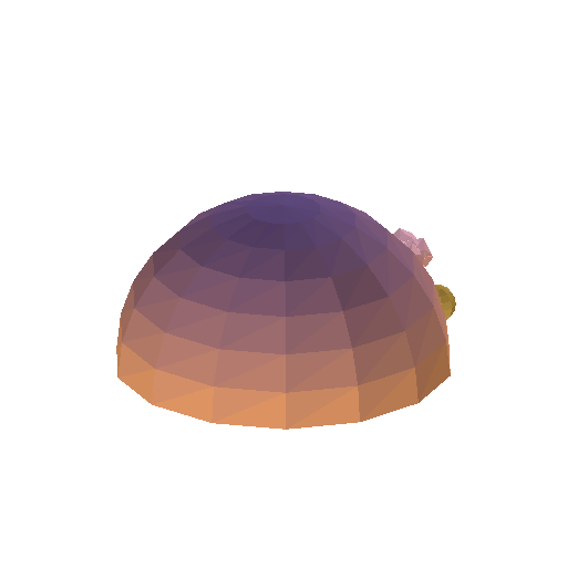 Low-poly Sky 3D model: Sky Sunset Dome 01